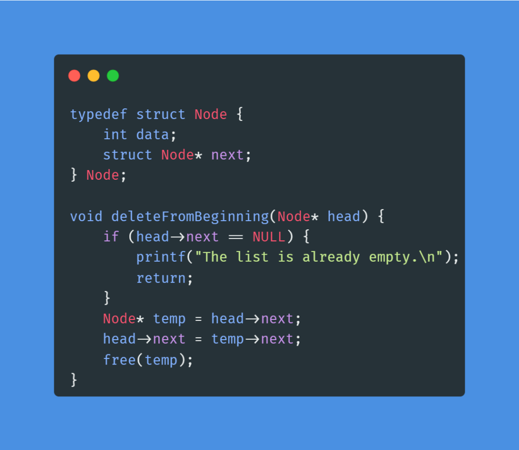 Singly linked list: A Good Point to Start With 19 Deleting from beginning of Singly Linked List