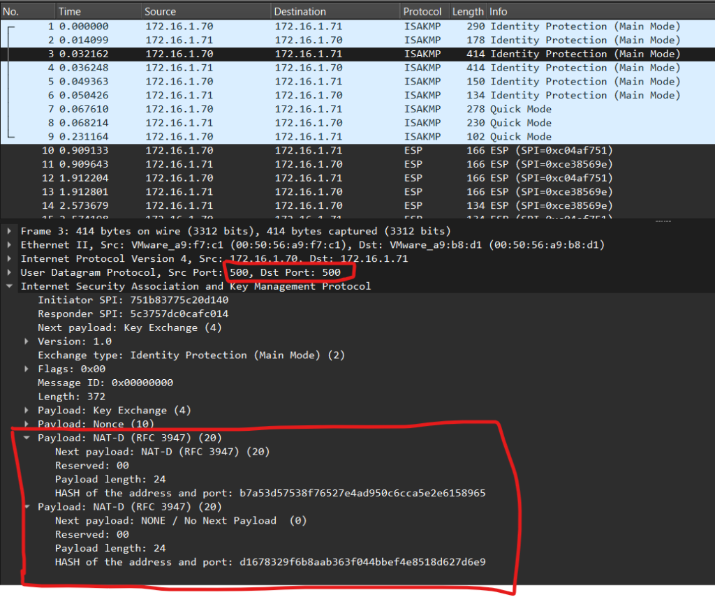 NAT-Traversal in IPSEC VPN: A hidden GEM 7 IKE Auth request
